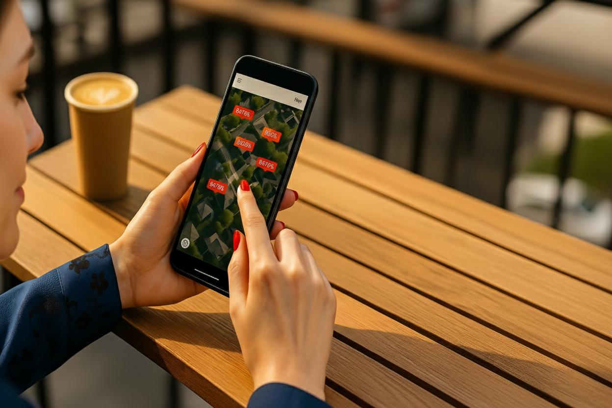 Map mastery and street view search on mobile device